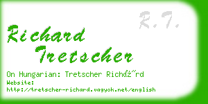 richard tretscher business card